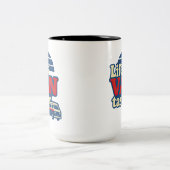Tasse 2 Couleurs VANtastic Red Cream Blue Edition (Centre)