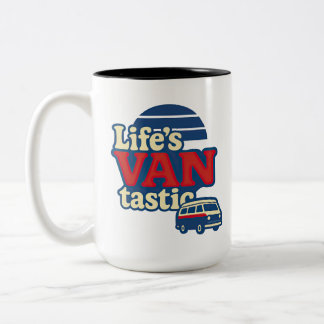 Tasse 2 Couleurs VANtastic Red Cream Blue Edition