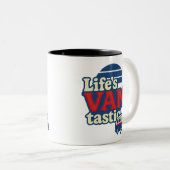 Tasse 2 Couleurs VANtastic Red Cream Blue Edition (Devant droit)