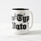 Tasse 2 Couleurs Vato de style oldies (Devant droit)