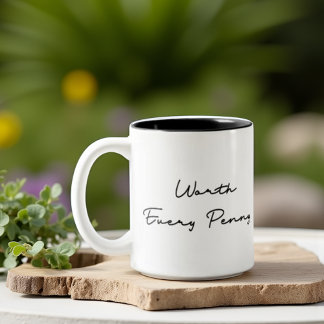 Tasse 2 Couleurs Vaut Chaque Citation De Penny