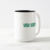 Tasse 2 Couleurs VBA Vortex | Conception d'expert en automatisation (Devant droit)