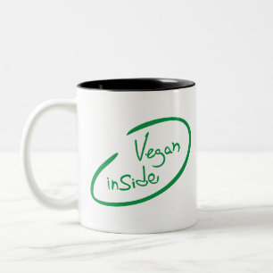 Tasse 2 Couleurs Vegan à l'intérieur