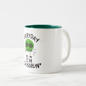Tasse 2 Couleurs Vegan Brussels Sprouts (Devant droit)