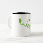 Tasse 2 Couleurs Végétalien (Devant gauche)