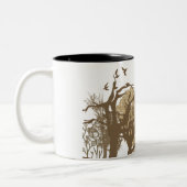 Tasse 2 Couleurs Végétalien - citation de Tolstoy (Gauche)