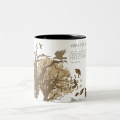 Tasse 2 Couleurs Végétalien - citation de Tolstoy (Centre)