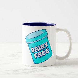 Tasse 2 Couleurs Végétalien libre de crème glacée de laiterie