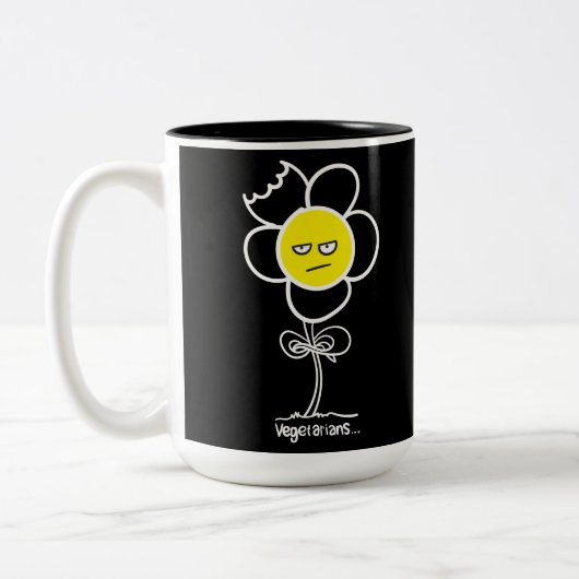 Tasse 2 Couleurs Végétariens... (Gauche)