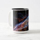 Tasse 2 Couleurs Veil Nebula Supernova Reste Télescope Hubble (Devant gauche)