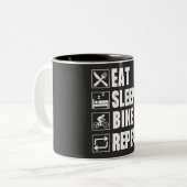 TASSE 2 COULEURS VÉLO (Devant gauche)