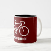 Tasse 2 Couleurs Vélo, Drogue De Choix (Devant droit)