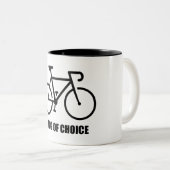 Tasse 2 Couleurs Vélo, Drogue De Choix (Devant droit)