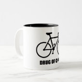 Tasse 2 Couleurs Vélo, Drogue De Choix (Devant gauche)