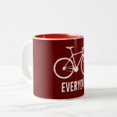 Tasse 2 Couleurs Vélo tous les jours (Devant gauche)