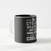 Tasse 2 Couleurs vélo, VTT, vélo, VTT, mtb, (Devant gauche)