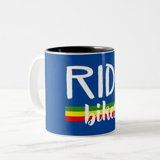 Tasse 2 Couleurs Vélos (Devant gauche)