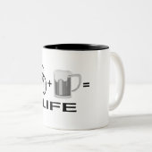 Tasse 2 Couleurs Vélos et bière ! (Devant droit)