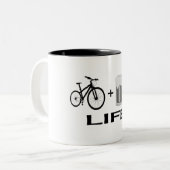 Tasse 2 Couleurs Vélos et bière ! (Devant gauche)