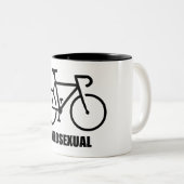 Tasse 2 Couleurs Vélosexuel (Devant droit)