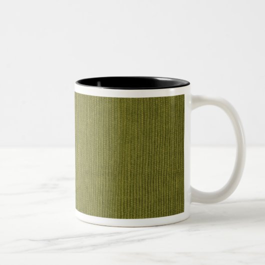 Tasse 2 Couleurs Velours côtelé vert (Droit)
