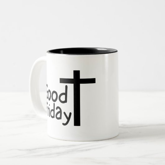 Tasse 2 Couleurs Vendredi saint (Devant gauche)