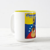 Tasse 2 Couleurs Venezuela Dios y Federación (Devant gauche)