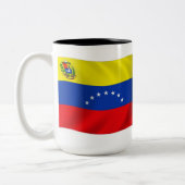 Tasse 2 Couleurs Vénézuéla Drapeau (Gauche)