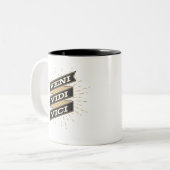Tasse 2 Couleurs Veni Vidi Vici (Devant gauche)
