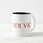 Tasse 2 Couleurs Veni Vidi Vici (Devant droit)
