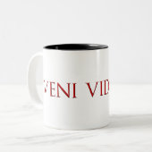 Tasse 2 Couleurs Veni Vidi Vici (Devant gauche)