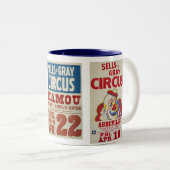 Tasse 2 Couleurs Ventes et cirque gris (Devant droit)