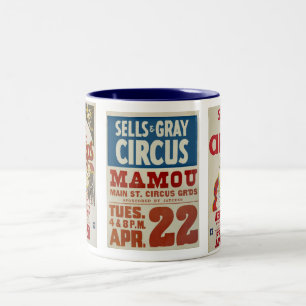 Tasse 2 Couleurs Ventes et cirque gris