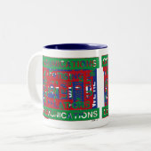 Tasse 2 Couleurs Ventilation des communications (Devant gauche)