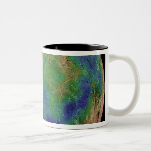 Tasse 2 Couleurs Vénus centré sur le Pôle Sud (Droit)