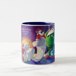 Tasse 2 Couleurs Vérifier deux fois Père Noël