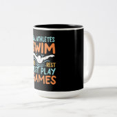 Tasse 2 Couleurs Véritable Athlètes nager (Devant droit)
