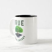Tasse 2 Couleurs Véritable énergie verte (Devant gauche)