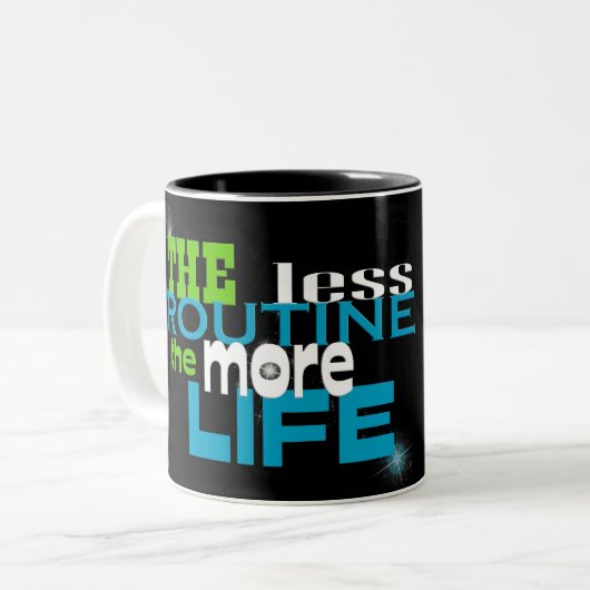 Tasse 2 Couleurs Vérité sur le noir (Devant gauche)