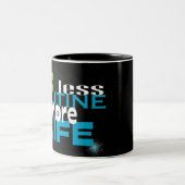 Tasse 2 Couleurs Vérité sur le noir (Centre)