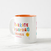 Tasse 2 Couleurs verjaardag (Devant gauche)