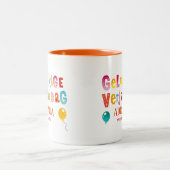 Tasse 2 Couleurs verjaardag (Centre)