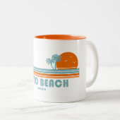 Tasse 2 Couleurs Vero Beach Floride Sun Palm Trees (Devant droit)