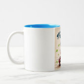 Tasse 2 Couleurs Vérone poster de voyage scooter italien (Gauche)