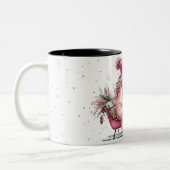 Tasse 2 Couleurs Verre d'hiver Coupe de traîneau rose (Gauche)