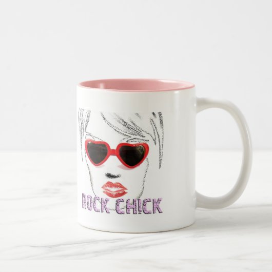 Tasse 2 Couleurs Verres de poussin de roche (Droit)