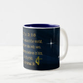 Tasse 2 Couleurs Verset biblique (Devant droit)