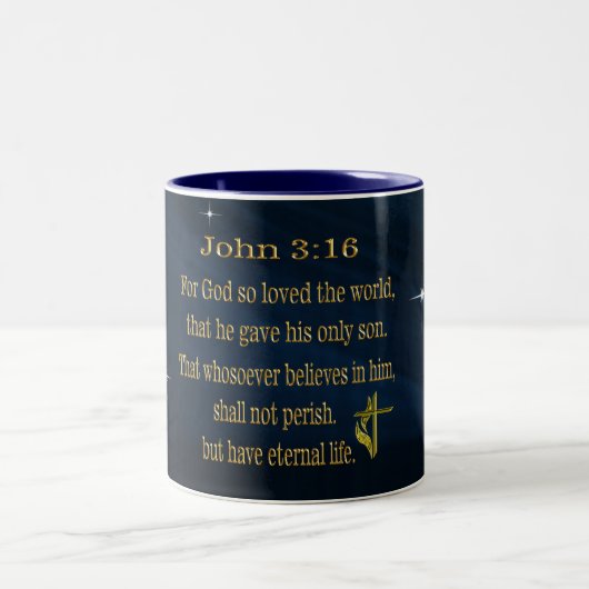 Tasse 2 Couleurs Verset biblique (Centre)
