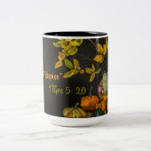 Tasse 2 Couleurs Verset religieux Feuille Citrouille orange  (Centre)