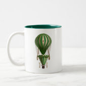 Tasse 2 Couleurs Vert ballon à air chaud hiérarchisé (Gauche)
